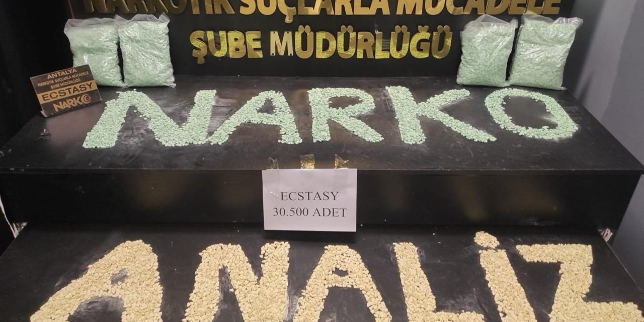 Antalya’da Uyuşturucuyla Mücadelede 1 Haftada 30 Operasyon Düzenlendi