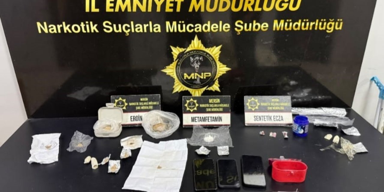 Mersin’de Uyuşturucu Taciri 5 Şüpheli Yakalanıp Tutuklandı