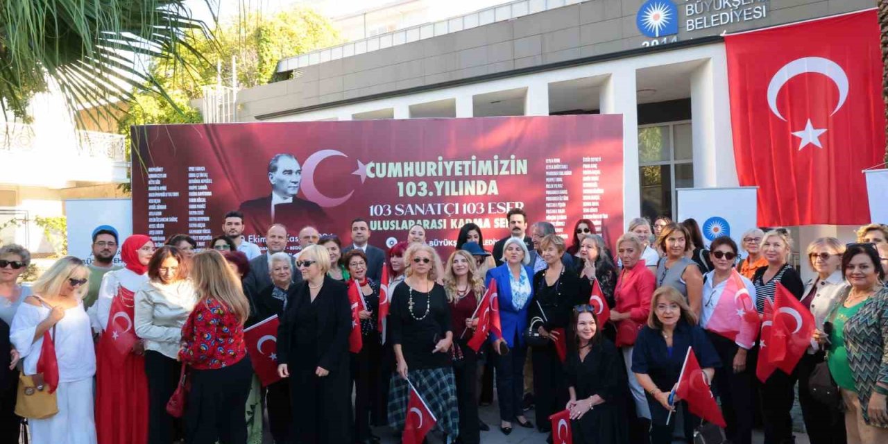 Antalya’da 103 Sanatçıdan Cumhuriyet’e Özel Sergi