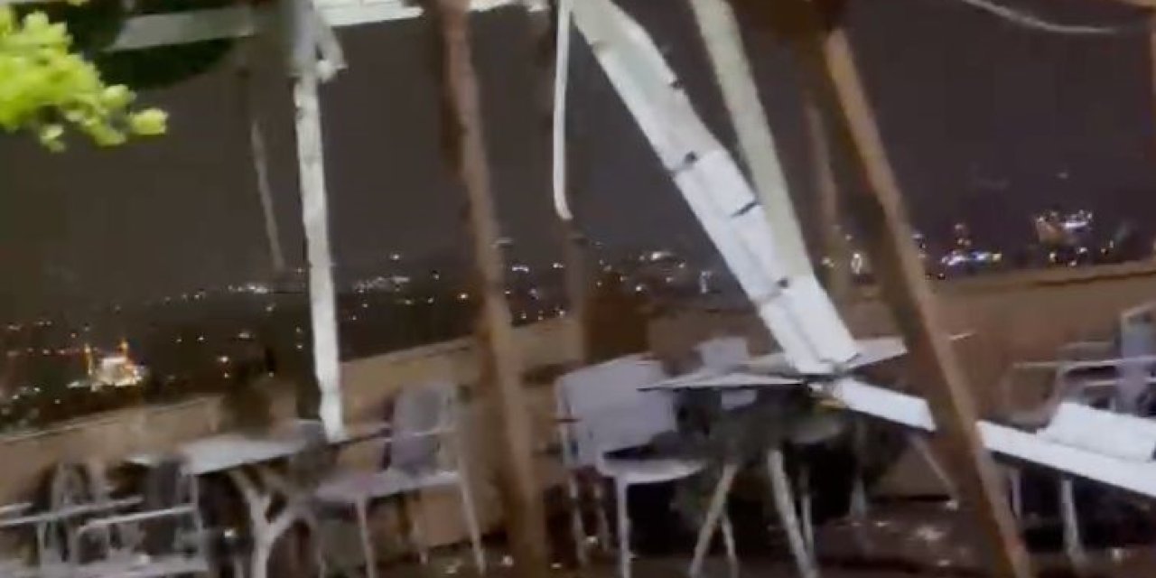 Antalya’da 4 Kişinin Ölümüne Sebep Olan Hortum, Önce Seyir Terasını Yerle Bir Etmiş