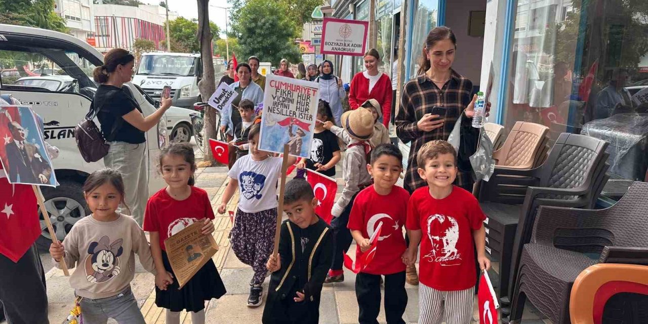 Bozyazı’da Miniklerden Cumhuriyet Coşkusuna Anlamlı Yürüyüş