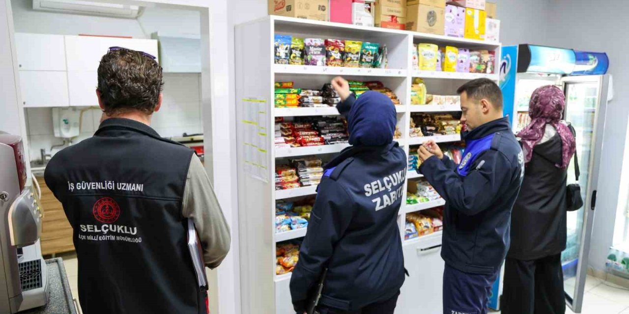 Selçuklu’da Okul Kantinlerine Denetimler Sürüyor