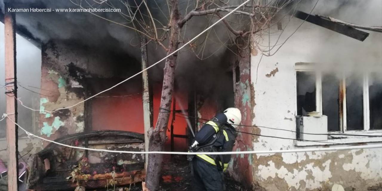 Konya'da Ev Yangınında Yaralı Kurtarılan Kişi Hayatını Kaybetti