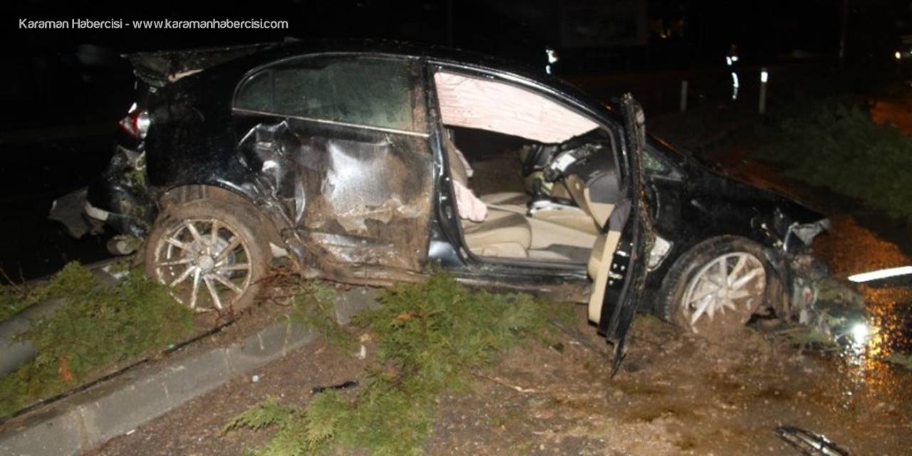 Konya’da İki Otomobil Çarpıştı: 4 Yaralı