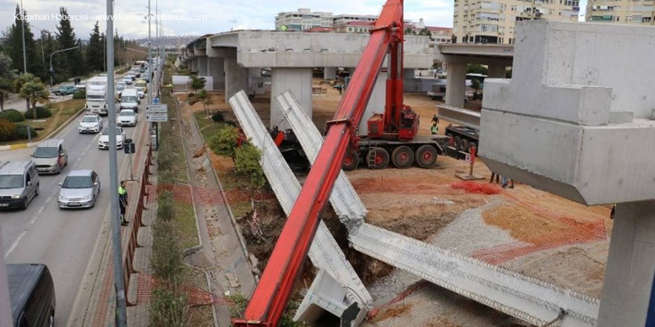 40 Tonluk Beton Kirişi Taşıyan Vincin Bomu Kırıldı