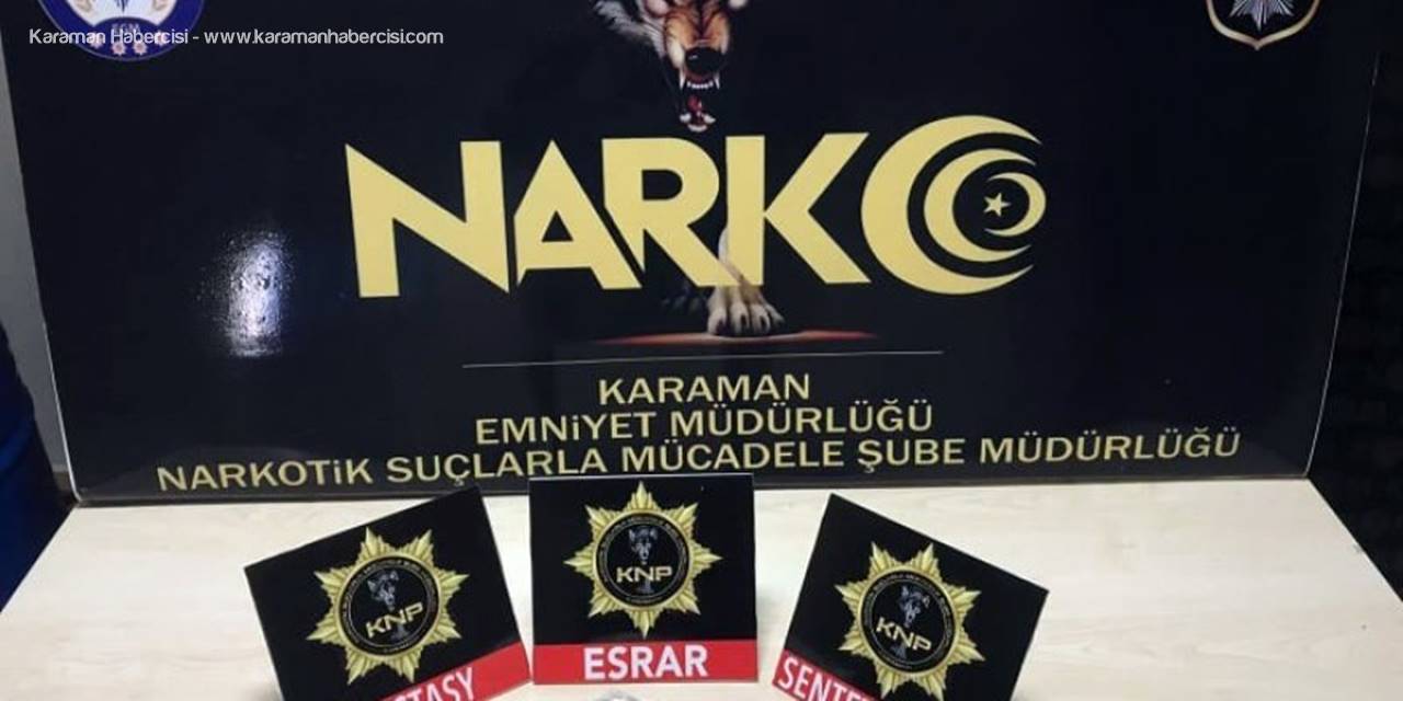 Karaman’da İki Ayrı Uyuşturucu Operasyonunda 3 Gözaltı