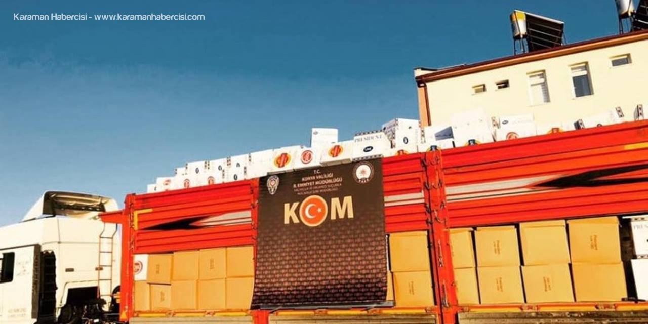 Konya’da 6 Bin 810 Kilogram Tütüne El Konuldu