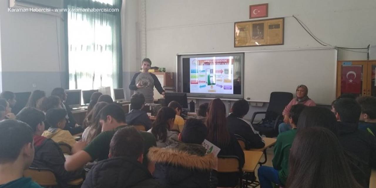 Karaman'da Okullarda Gıda Güvenilirliği ve Gıda İsrafı Anlatılıyor