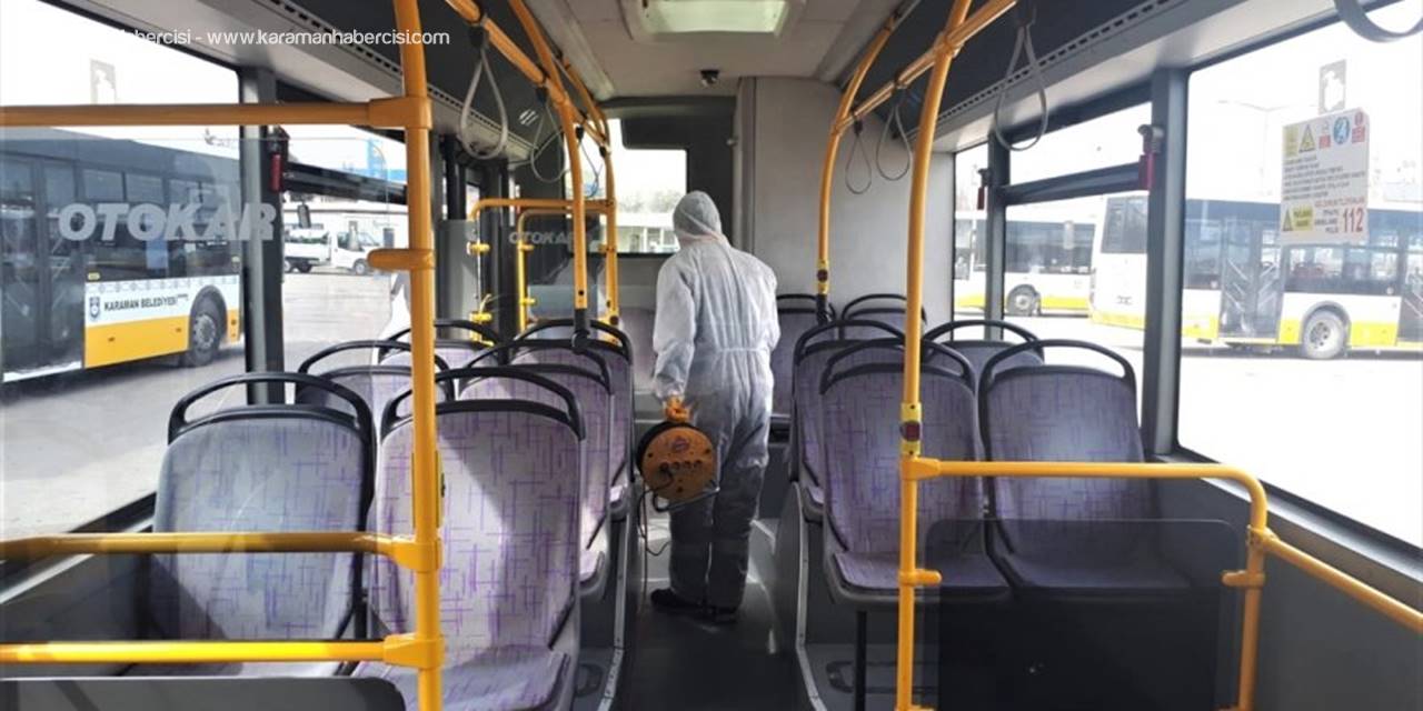 Karaman'da Dezenfeksiyon Çalışmaları Sürüyor