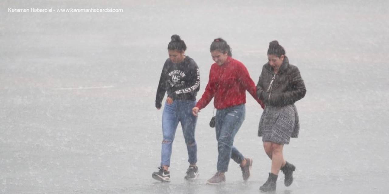 Karaman, Konya, Aksaray ve Niğde İlleri İçin Yağış Uyarısı