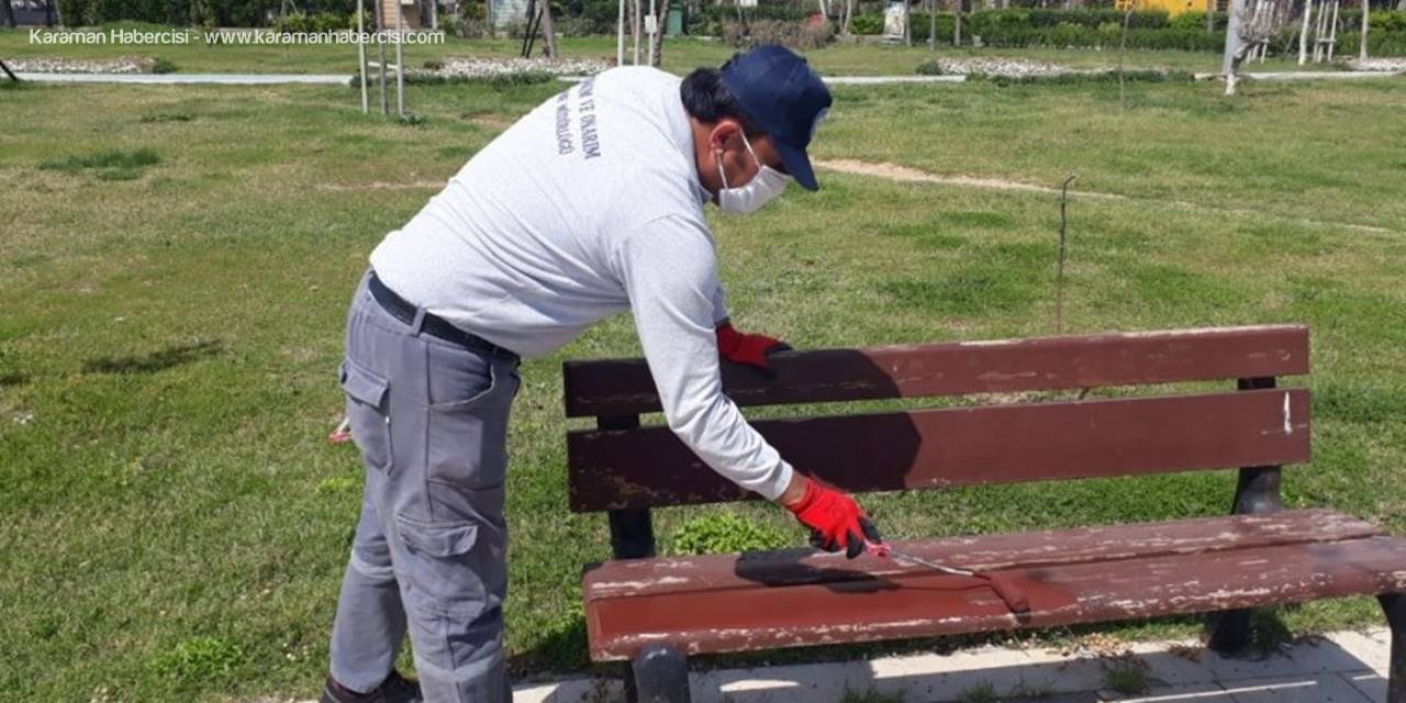 Büyükşehir Ziyaretçi Girişine Kapalı Parkları Bakıma Aldı