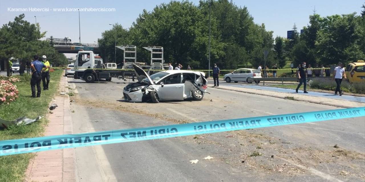 Konya'da Taksi İle Otomobil Çarpıştı: 1 Ölü, 5 Yaralı