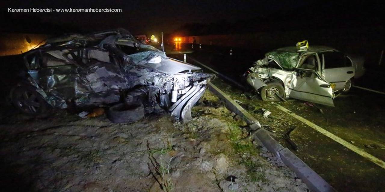 Konya’da İki Otomobil Çarpıştı: 2 Yaralı