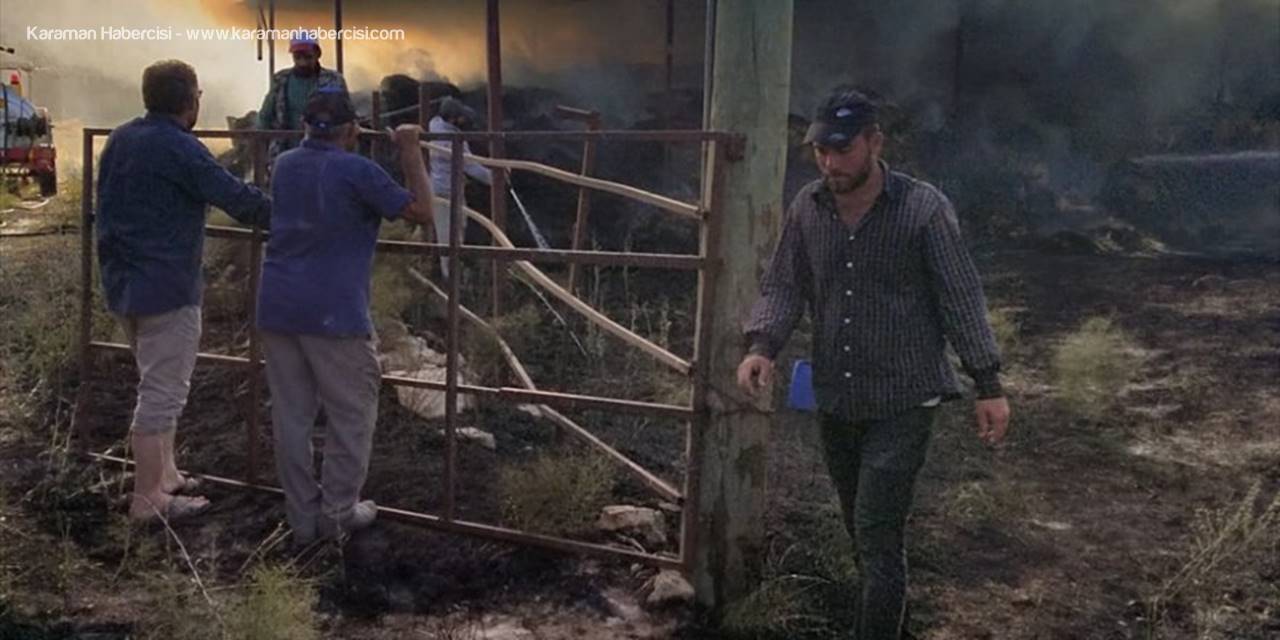 Karaman Meydana Gelen Yangından Maddi Hasar Oluştu