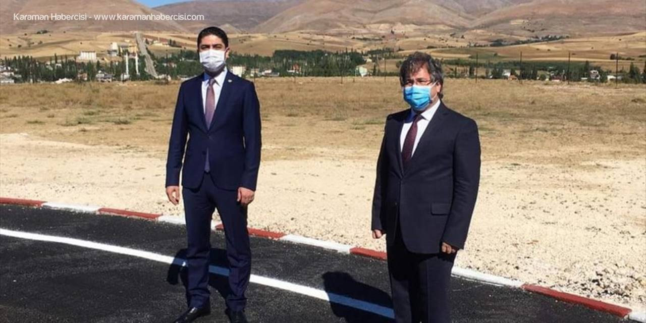 Kayseri'nin Sarız İlçesine Helikopter Pisti Yapıldı