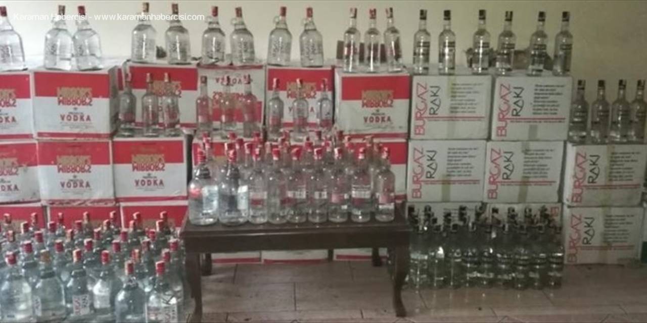 Antalya'da 1153 Litre Sahte İçki Ele Geçirildi
