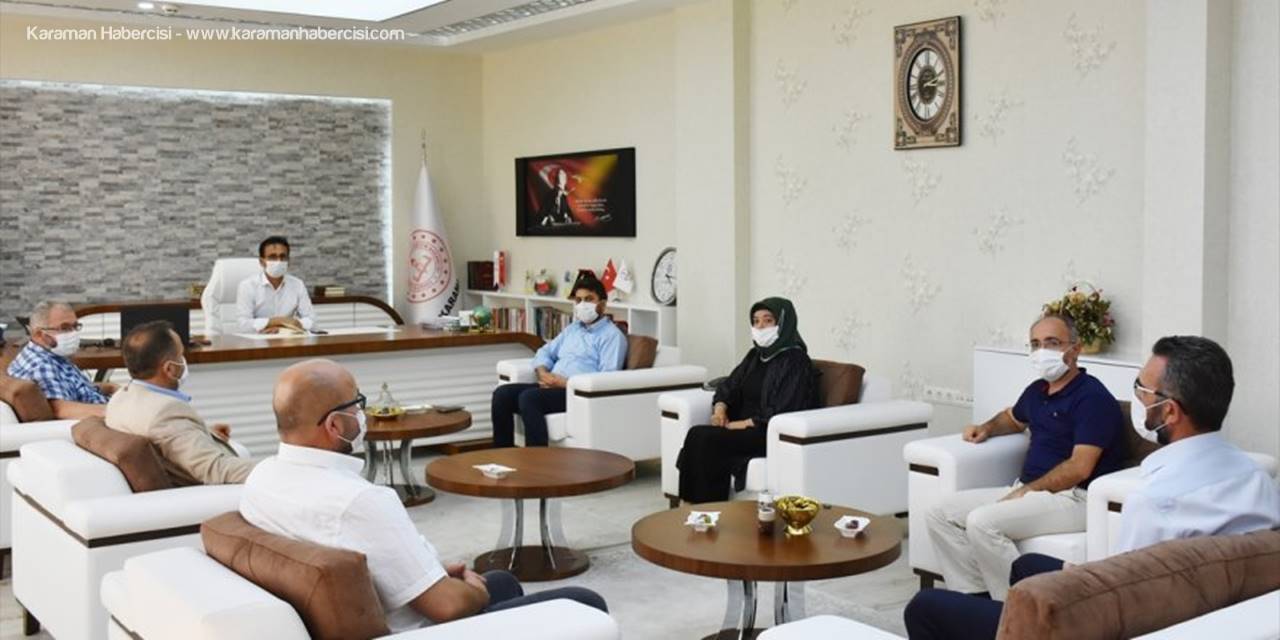 Karaman Eğitime Destek Platformu, İl Müdürü Çalışkan'ı Ziyaret Etti