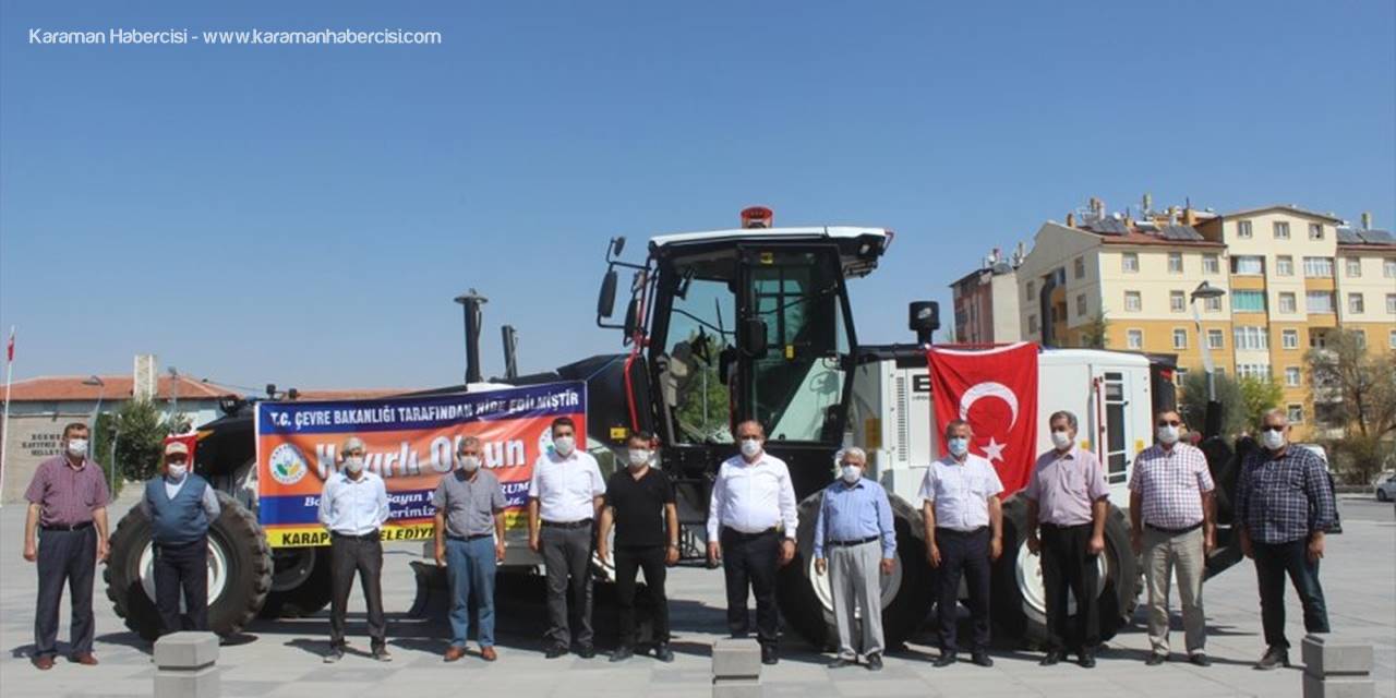 Karapınar Belediyesine İş Makinesi Hibe Edildi