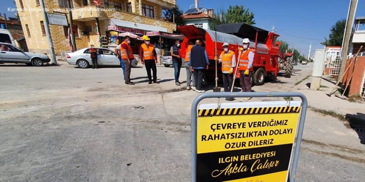 Ilgın Belediyesi, Atıl Asfaltlarda "Geri Dönüşüm" Çalışması Başlattı