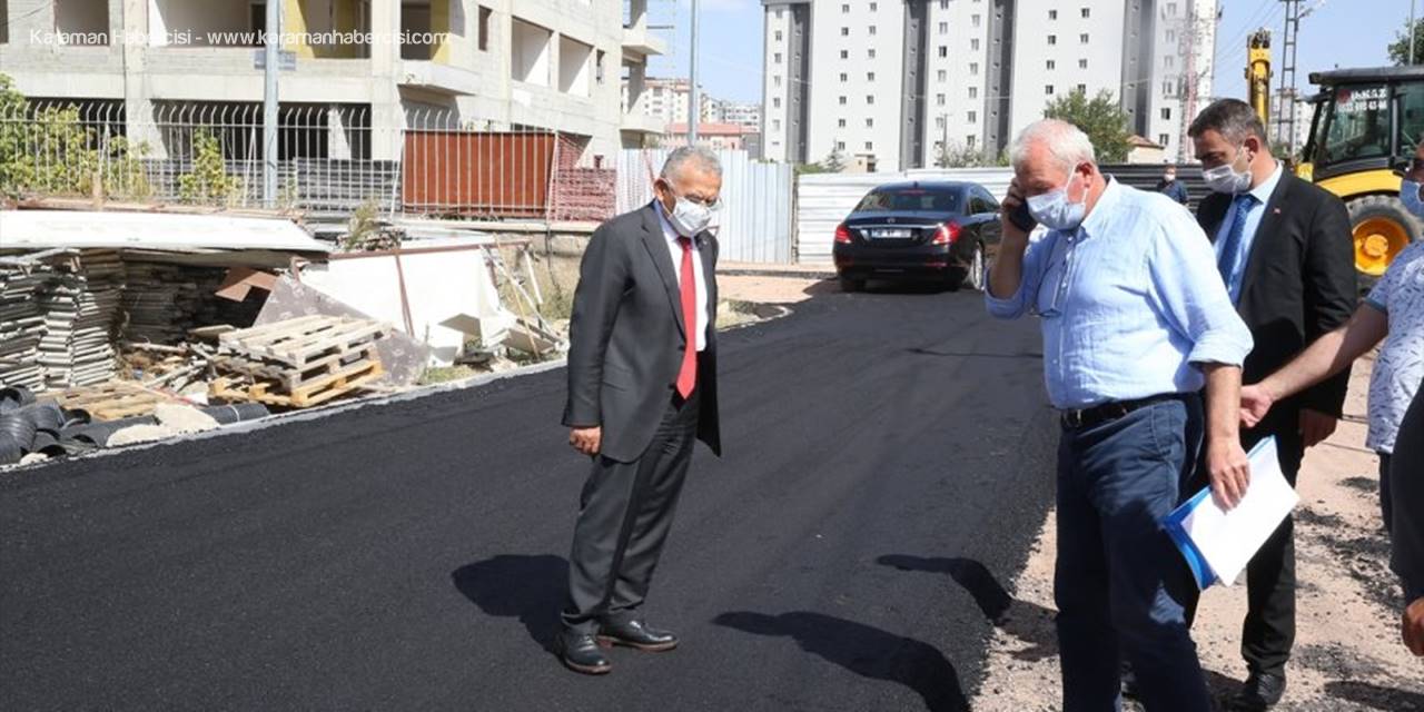 Başkan Büyükkılıç, Tapu Kadastro Bölge Müdürlüğü Çevresindeki Çalışmaları Denetledi