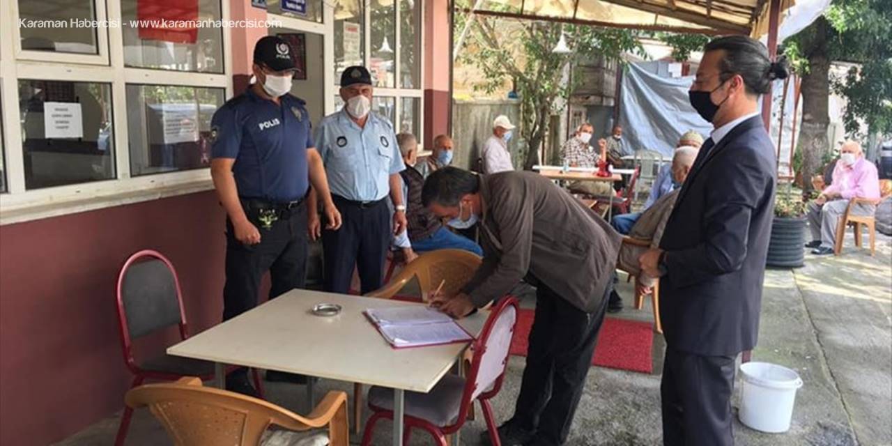 Derebucak'ta Kovid-19 Denetimleri Sürüyor