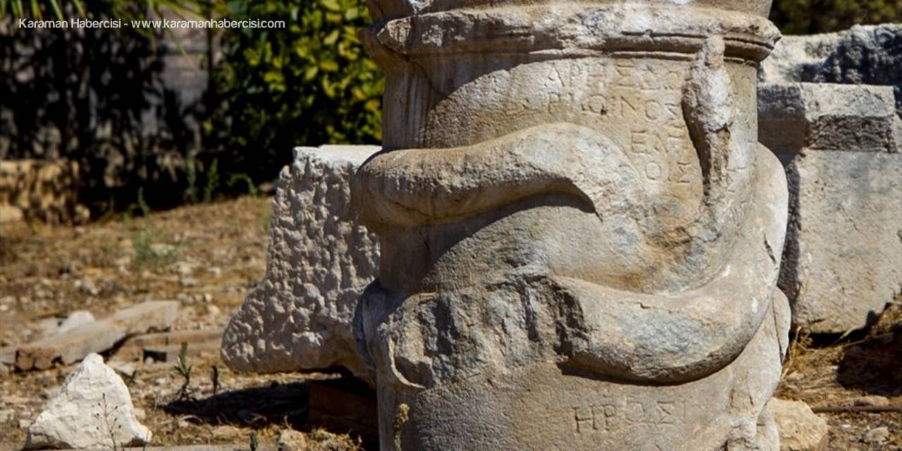 Patara'da 2 Bin Yıllık "Yılan Figürlü Sunak" Bulundu
