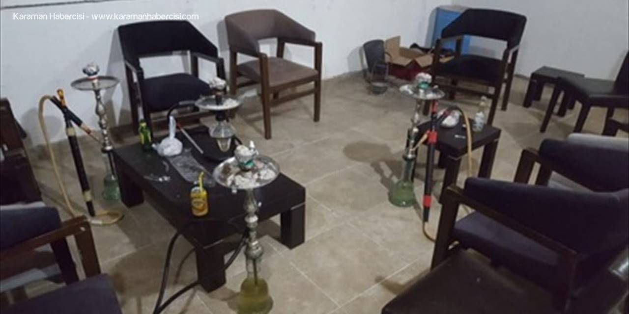 Eskişehir'de Nargile Salonuna Dönüştürülen Daireye Polis Baskını