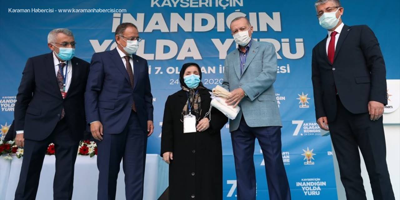 Cumhurbaşkanı Erdoğan, Ak Parti Kayseri 7. Olağan İl Kongresi'nde Konuştu