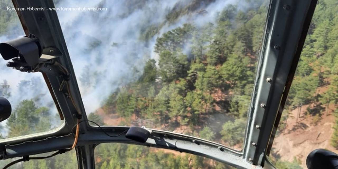 Mersin'de Çıkan Orman Yangınına Müdahale Ediliyor