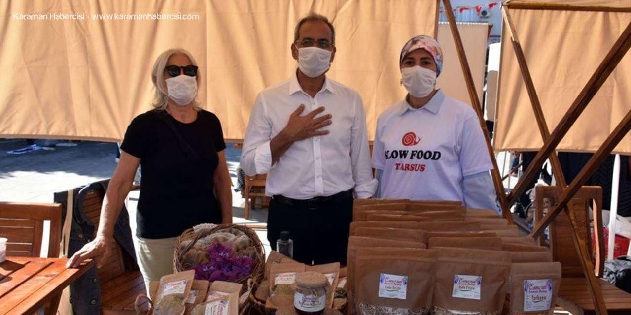 Ayhan Sicimoğlu, Tarsus Yeryüzü Pazarı’nı Ziyaret Etti