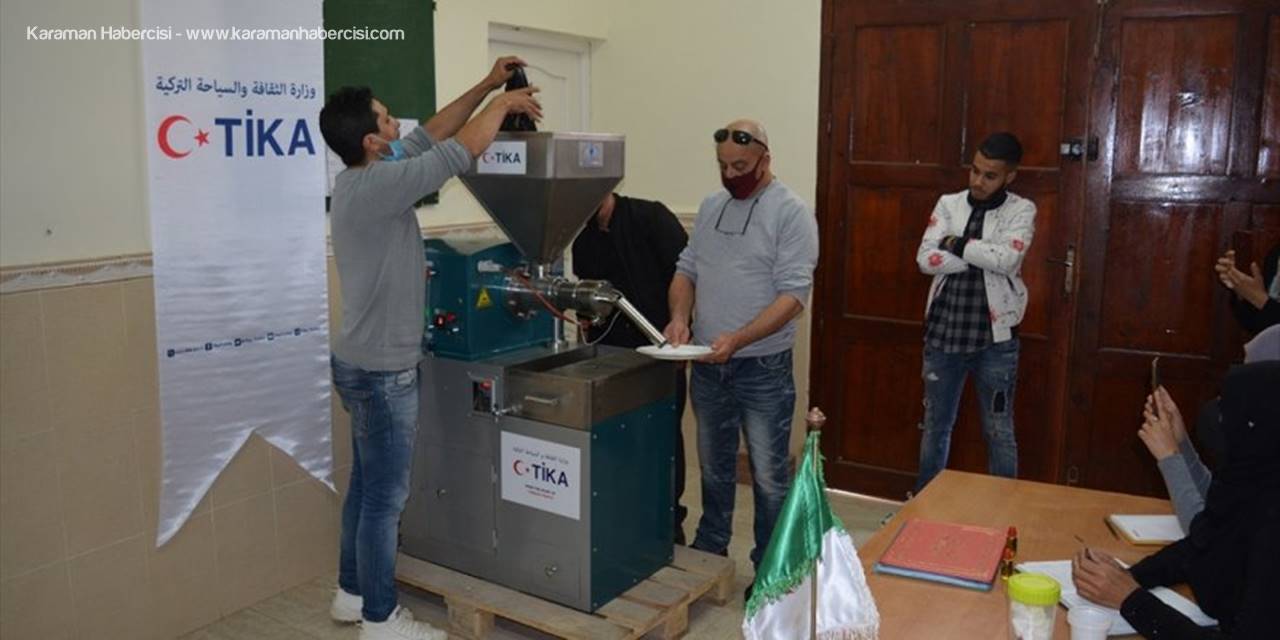 Tika'dan Cezayirli Kadınlara Bitkisel Yağ Pres Makinesi Desteği