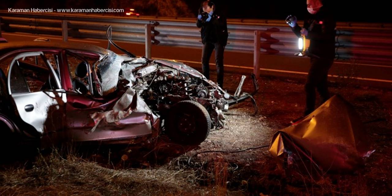 Başkentte Otomobil Refüje Çarptı: 2 Ölü, 5 Yaralı