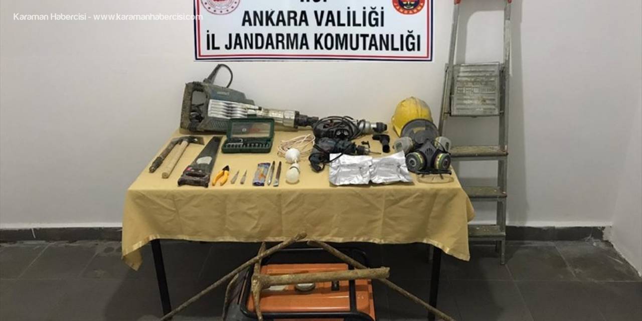 Ankara'da Kaçak Kazı Yapan İki Şüpheli Yakalandı