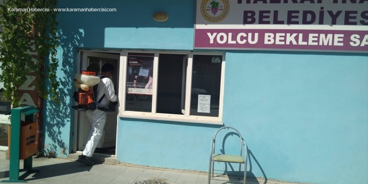 Halkapınar'da Dezenfekte Çalışmaları Devam Ediyor