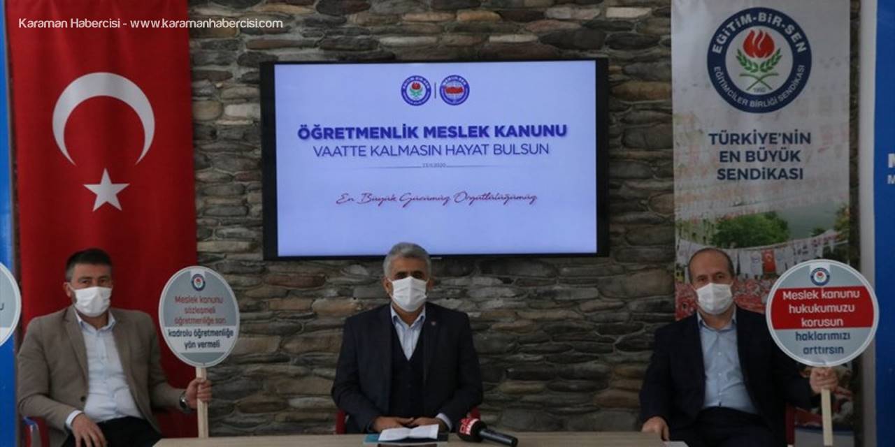 Eğitim-bir-sen'den Öğretmenlik Meslek Kanunu Talebi