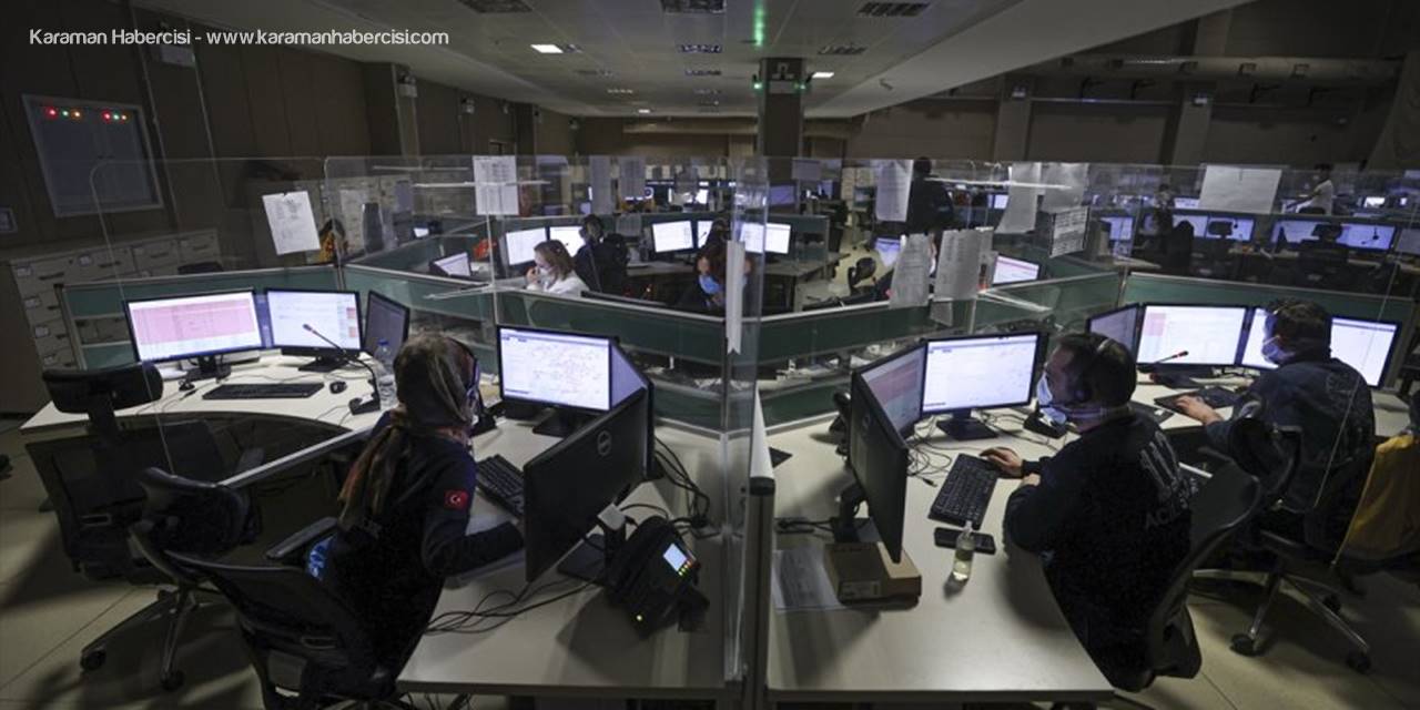 Başkentte 112 Çağrı Merkezinde Yeni Yıl Mesaisi