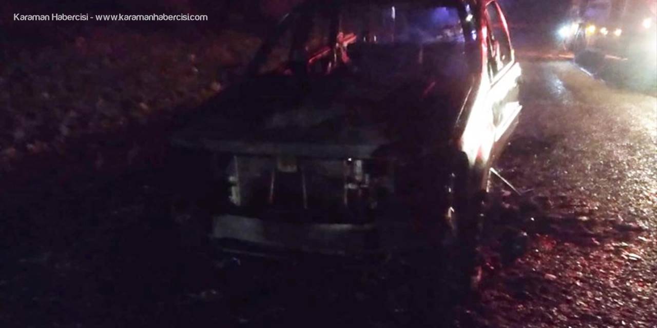 Antalya'da Seyir Halindeki Otomobilde Yangın Çıktı