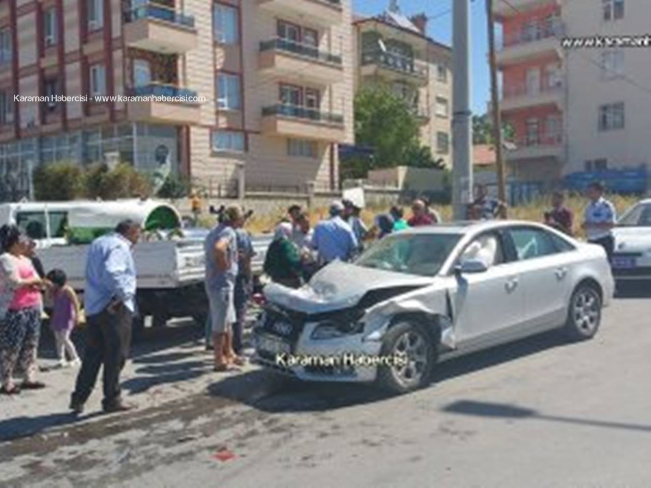 Karaman’daki Kazada Hamile Kadın Yaralandı