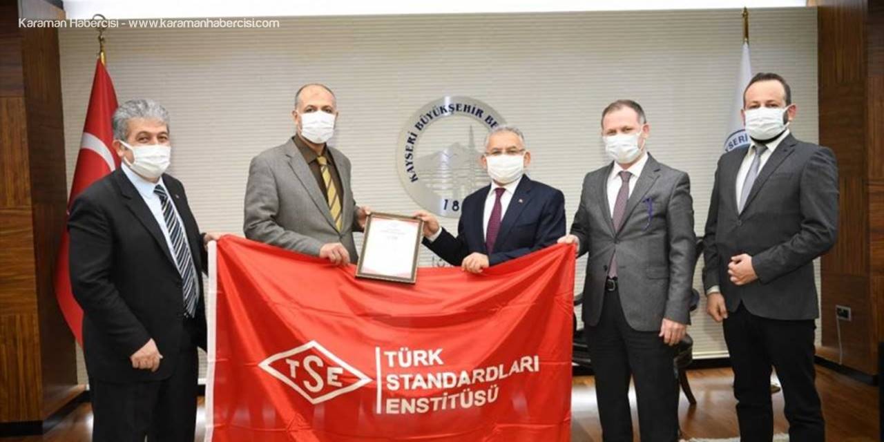 TSE'den Kayseri Ulaşım AŞ'ye "Tse Covid-19 Güvenli Hizmet Belgesi"