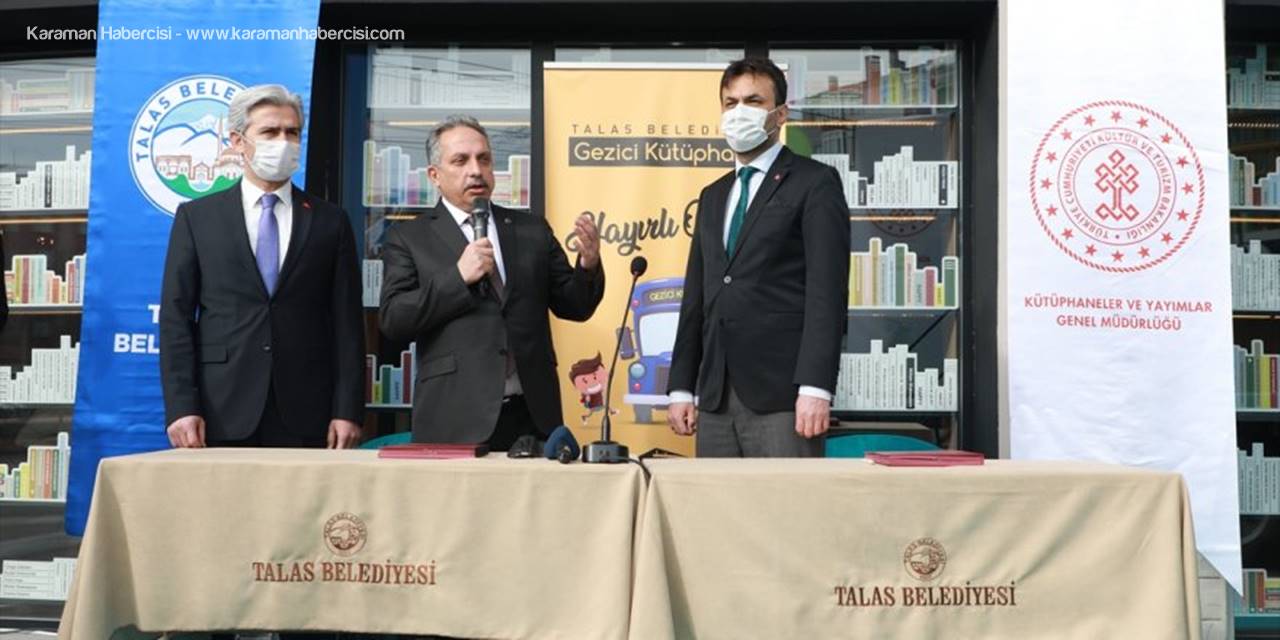 Talas Belediyesinden Kitapseverlere Gezici Kütüphane