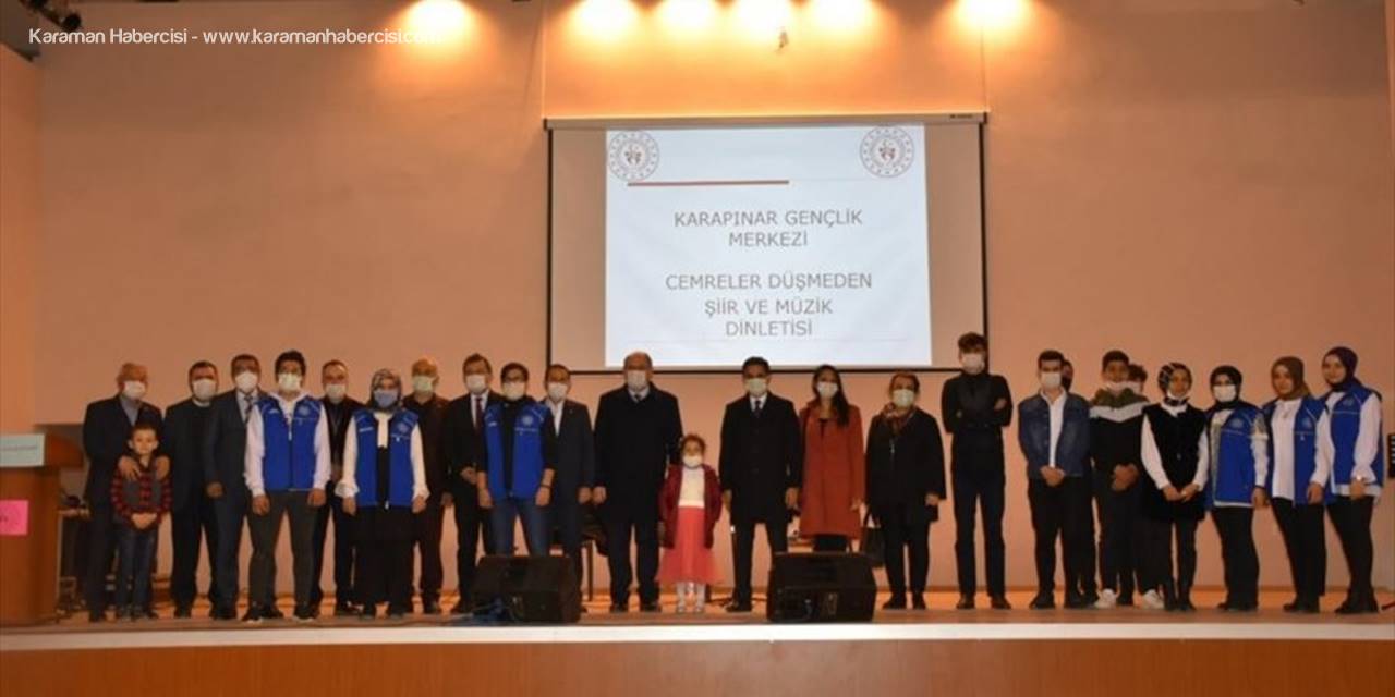 Karapınar'da Şiir Dinletisi Beğeni Topladı