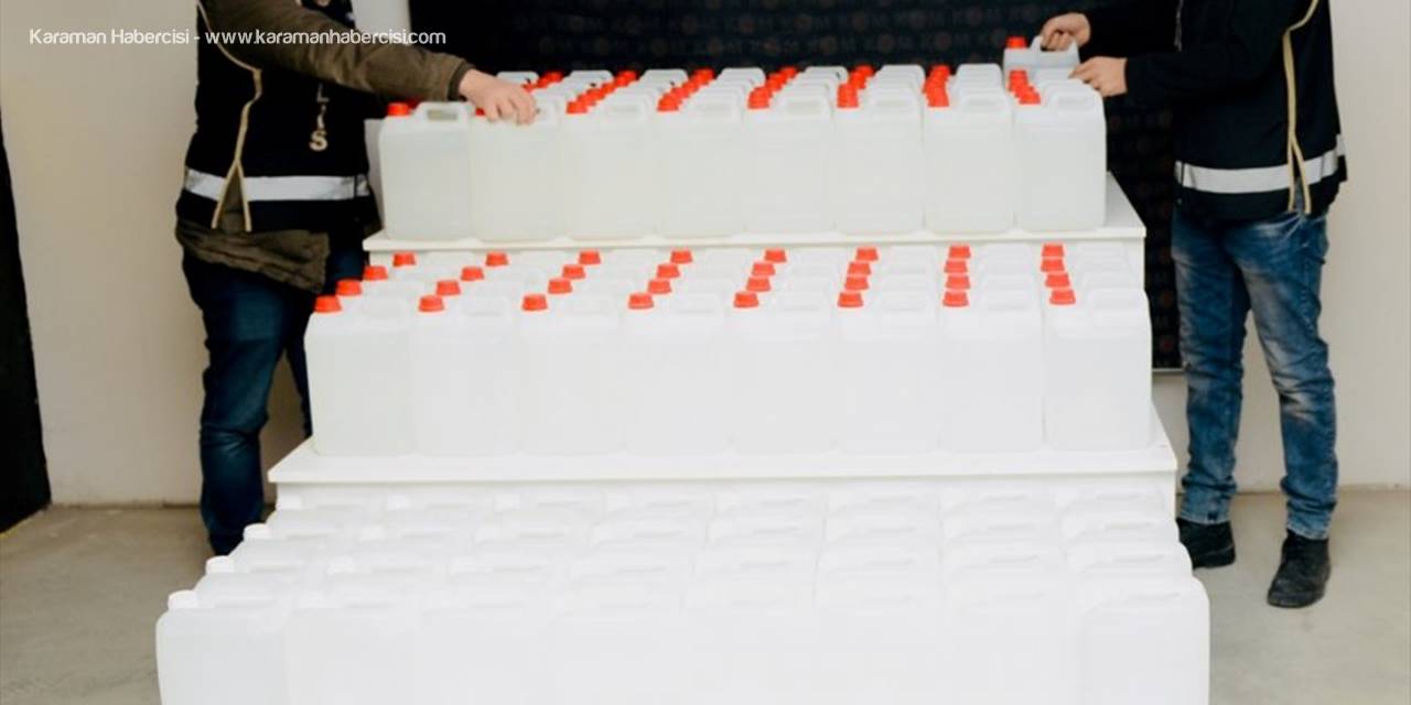 Eskişehir'de Sahte İçki Yapımında Kullanılan 720 Litre Tıbbi Alkol Ele Geçirildi