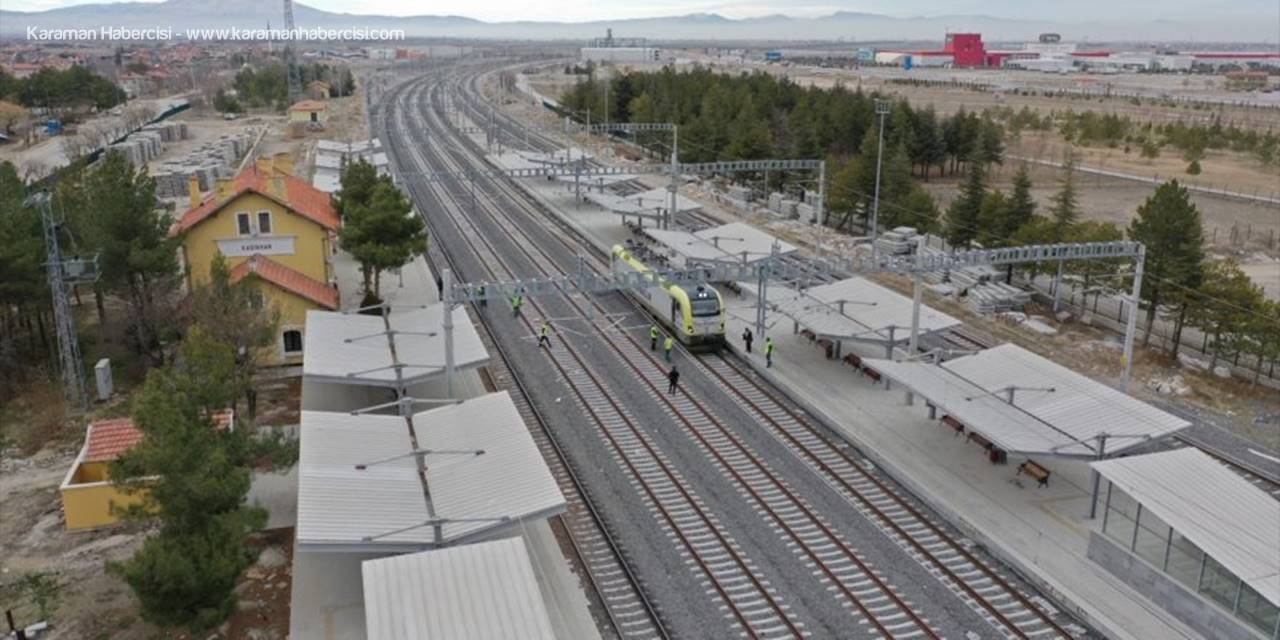 Konya - Karaman Hızlı Tren Hattı'ndaki Test Sürüşleri 15 Mart'a Kadar Sürecek