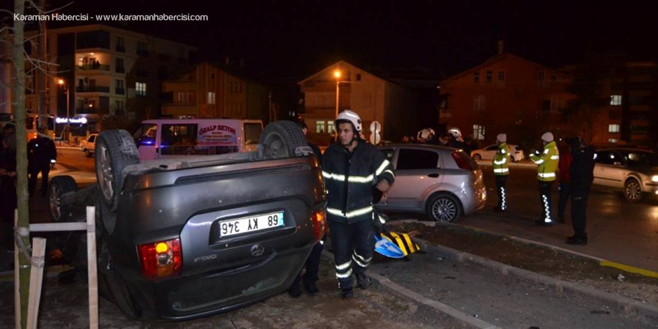 Aksaray'da İki Otomobil Çarpıştı: 6 Yaralı