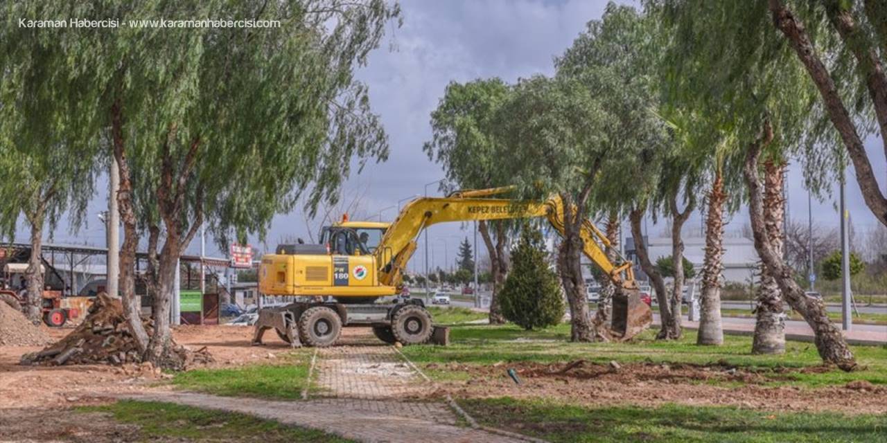Kepez'de 5 Bin Metrekarelik Yeşil Alan Çalışmasına Başlandı