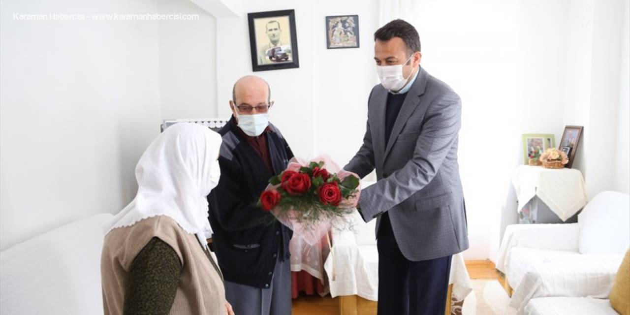 Başkan Ulutaş’tan Sevgililer Günü'nde Yaşlı Çiftlere Ziyaret