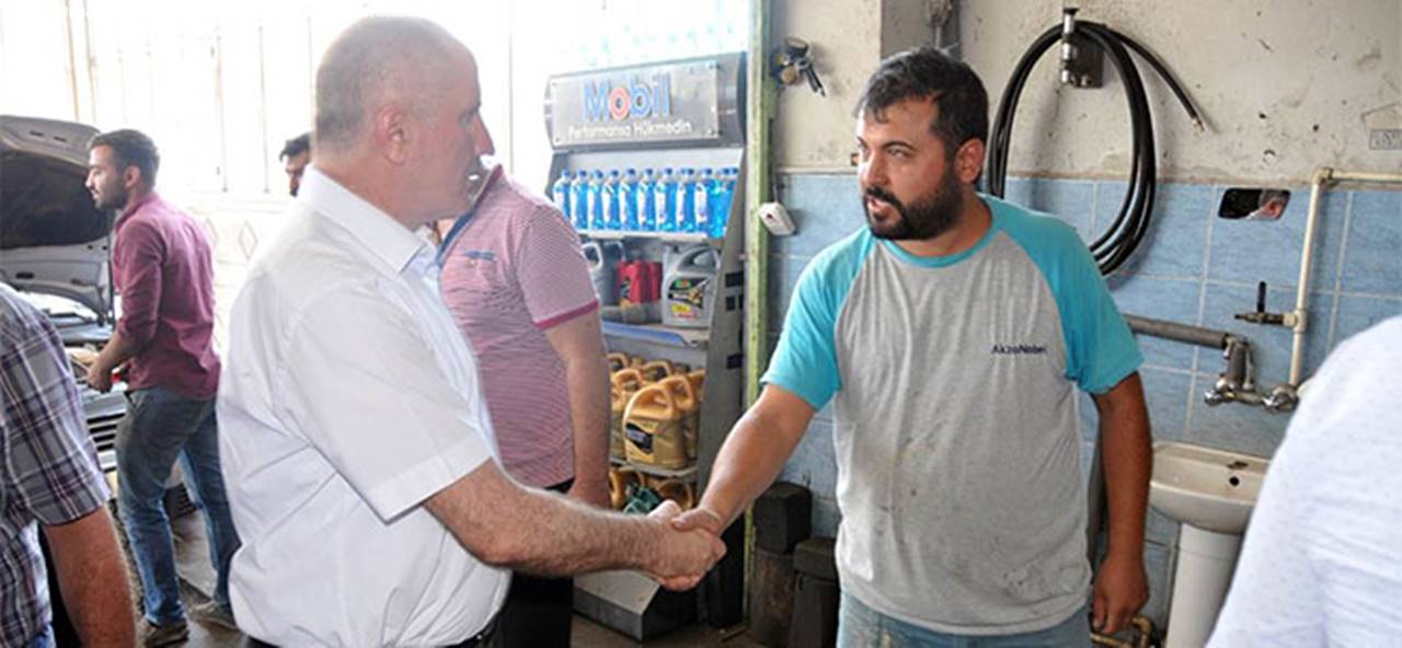 Karaman Valisi Fahri Meral, Esnafları Ziyaret Etti