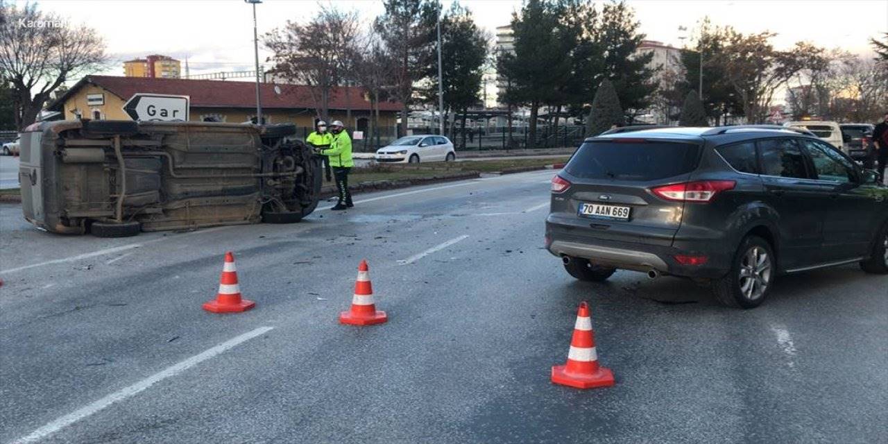 Karaman'da trafik kazası: 1 yaralı