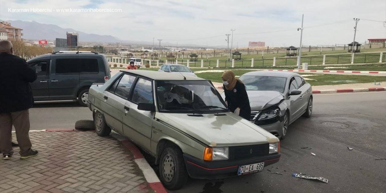 Karaman'da Trafik Kazası: 1 Yaralı
