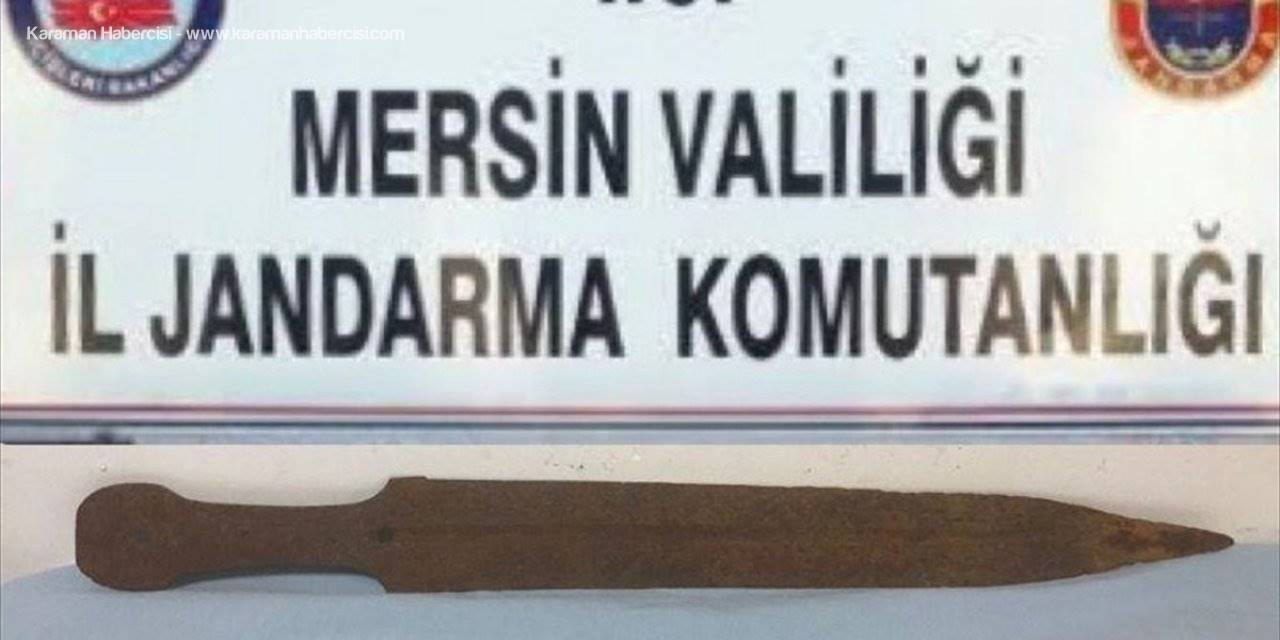 Mersin'de Tarihi Eser Kaçakçılığı Operasyonunda Kılıç Ele Geçirildi